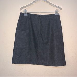 ✅ Ann Taylor LOFT Grey Wool Mini Skirt B19/13